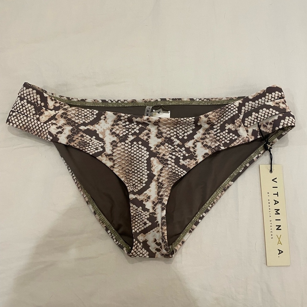 BNWT Vitamin A Snakeskin Swim Bottom